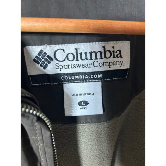 Columbia Coat Large Brown Fleece Lined Full Zip Insulated Snow Ski Vintage - Picture 5 of 9